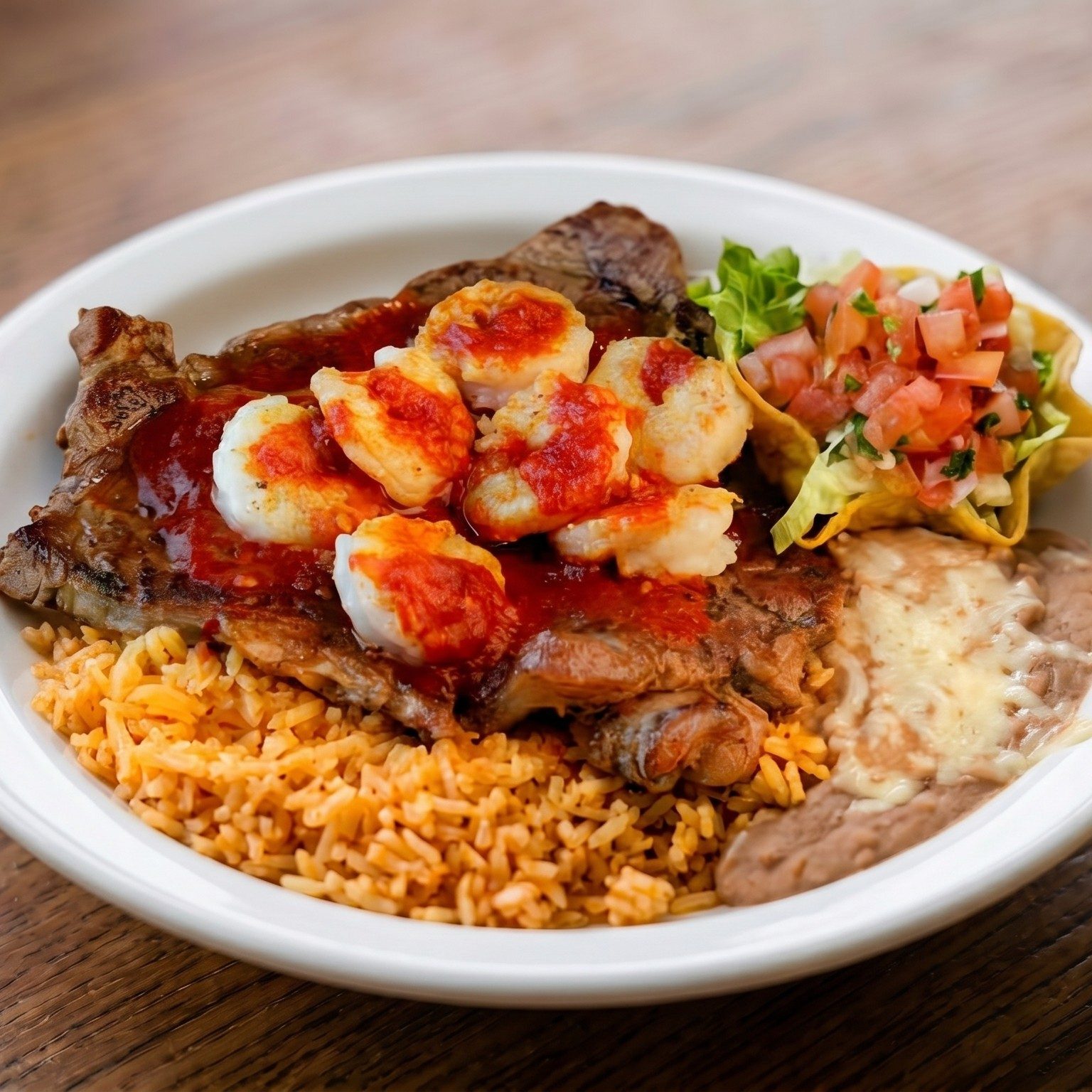 Steak & Shrimp.