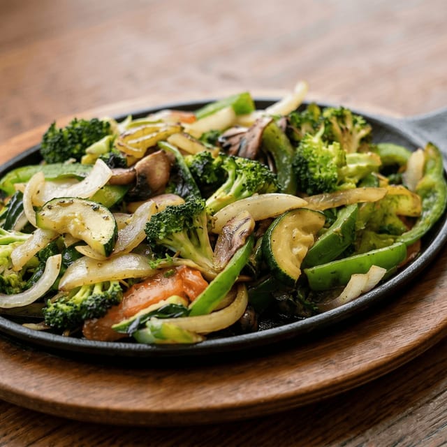 Lunch Veggie Fajitas.